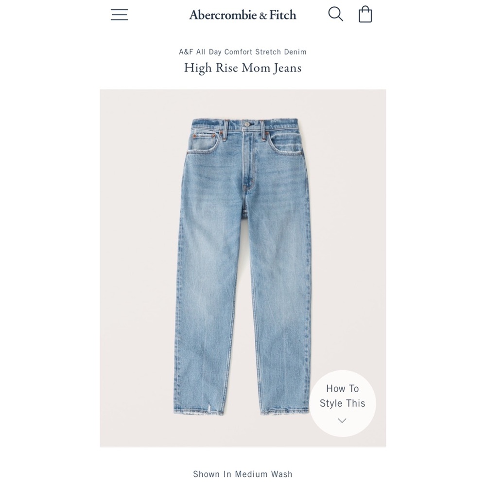 Abercrombie and Fitch High Rise Mom Jeans